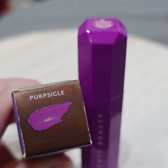 Fenty Beauty “Poutsicle” Lipstick – Purpsicle Purple, Juicy Satin Finish, 3g NWT - Picture 7 of 8